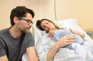Familie mit Baby