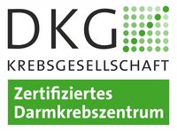 Zertifikat: Zertifiziertes Darmkrebszentrum der DKG Krebsgesellschaft