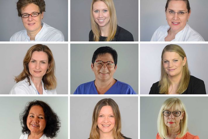 Collage Portraitfotos Frauen in Führungspositionen auf dem Winterberg