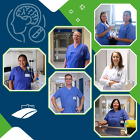 Teamvorstellung der Station 82 – Pflege mit Köpfchen: Collage mit allen Motiven