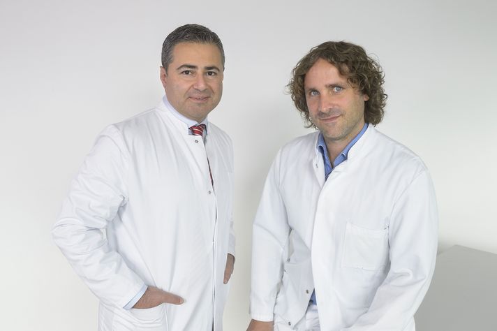 Sektionsleiter Alexander Gamrekeli (links) und Felix Stöckle