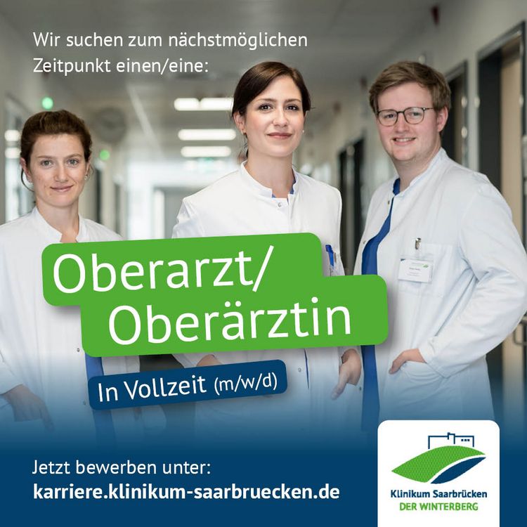 Eine Stellenanzeige: Wir suchen einen Oberarzt oder eine Oberärztin für die Kinderchirurgie