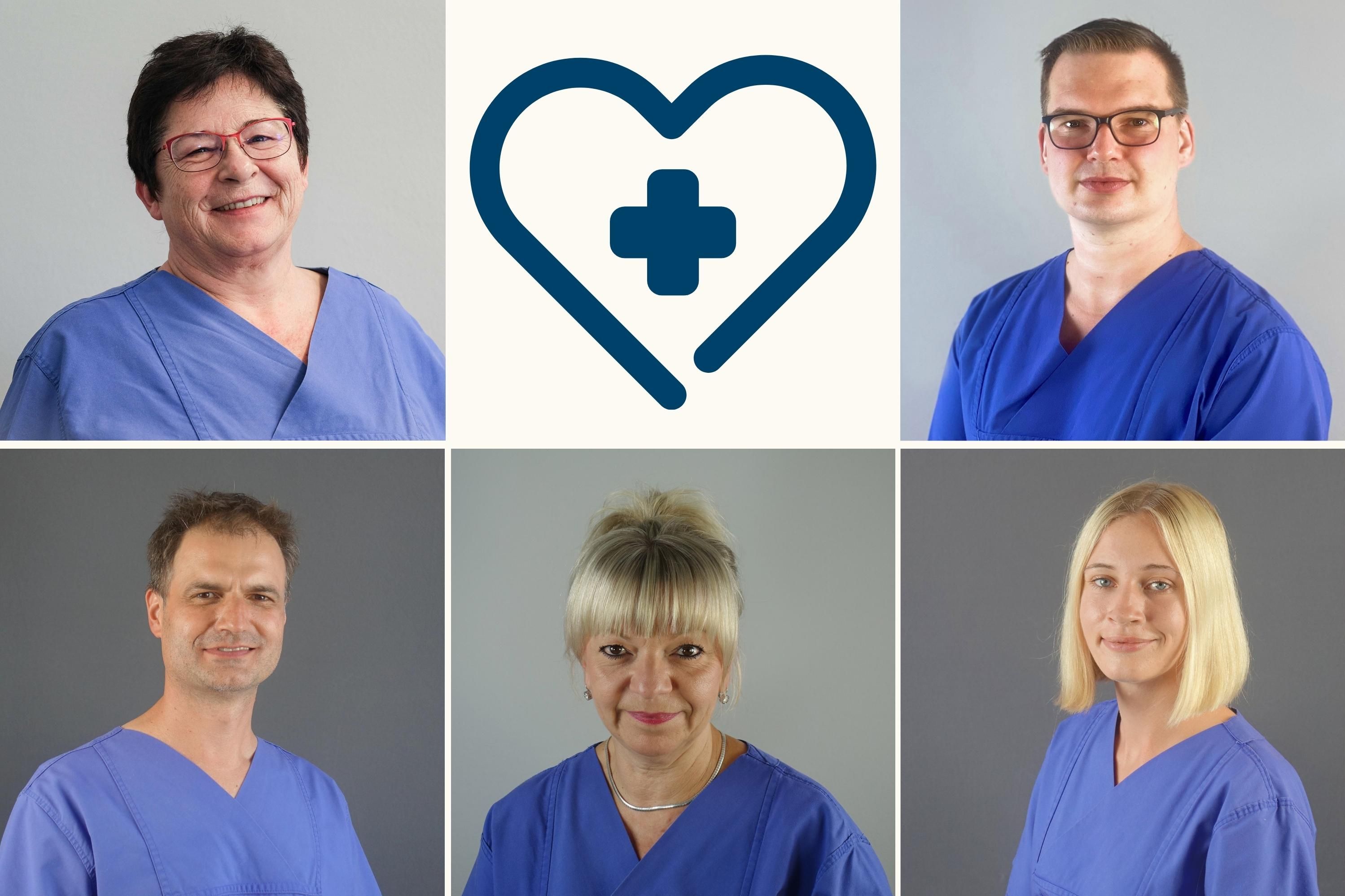 Collage der Bereichsleiter im Klinikum Saarbrücken