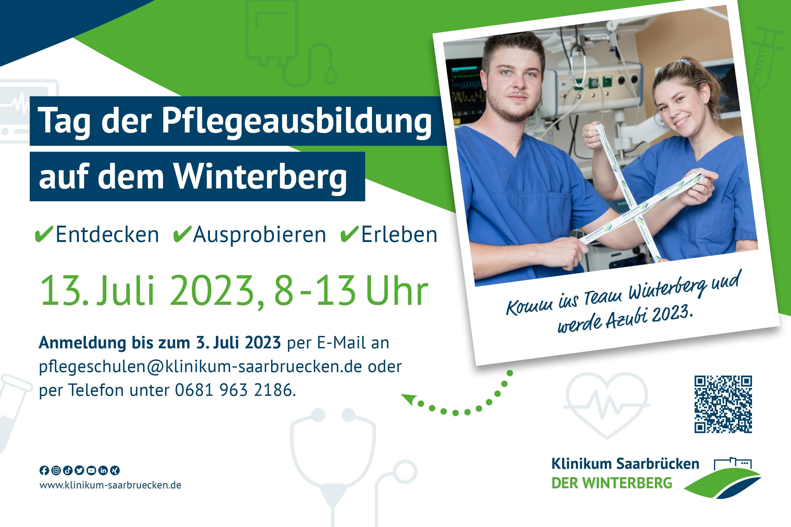 Grafik: Tag der Pflegeausbildung auf dem Winterberg am 13. Juli 2023