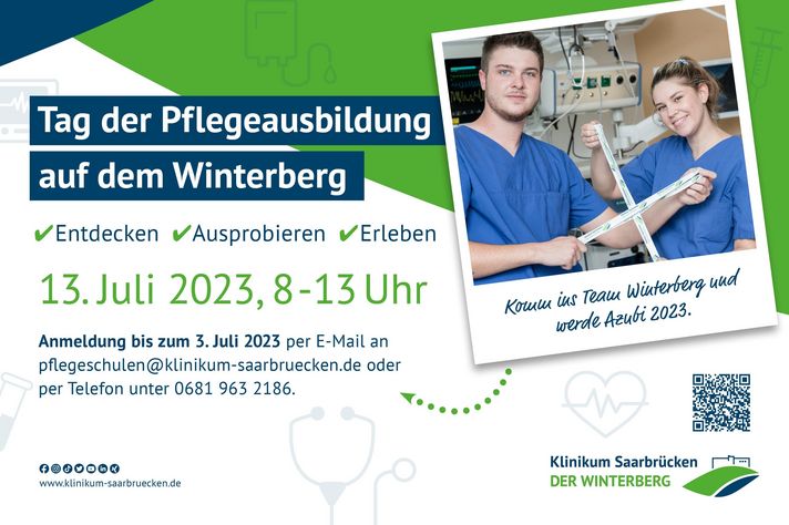Grafik: Tag der Pflegeausbildung auf dem Winterberg am 13. Juli 2023