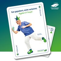 Grafik zur Hygienekampagne "Hygiene ist Trumpf", Hygienefachkraft Jörg Dreisatdt: Gut gepokert, nicht verkeimt