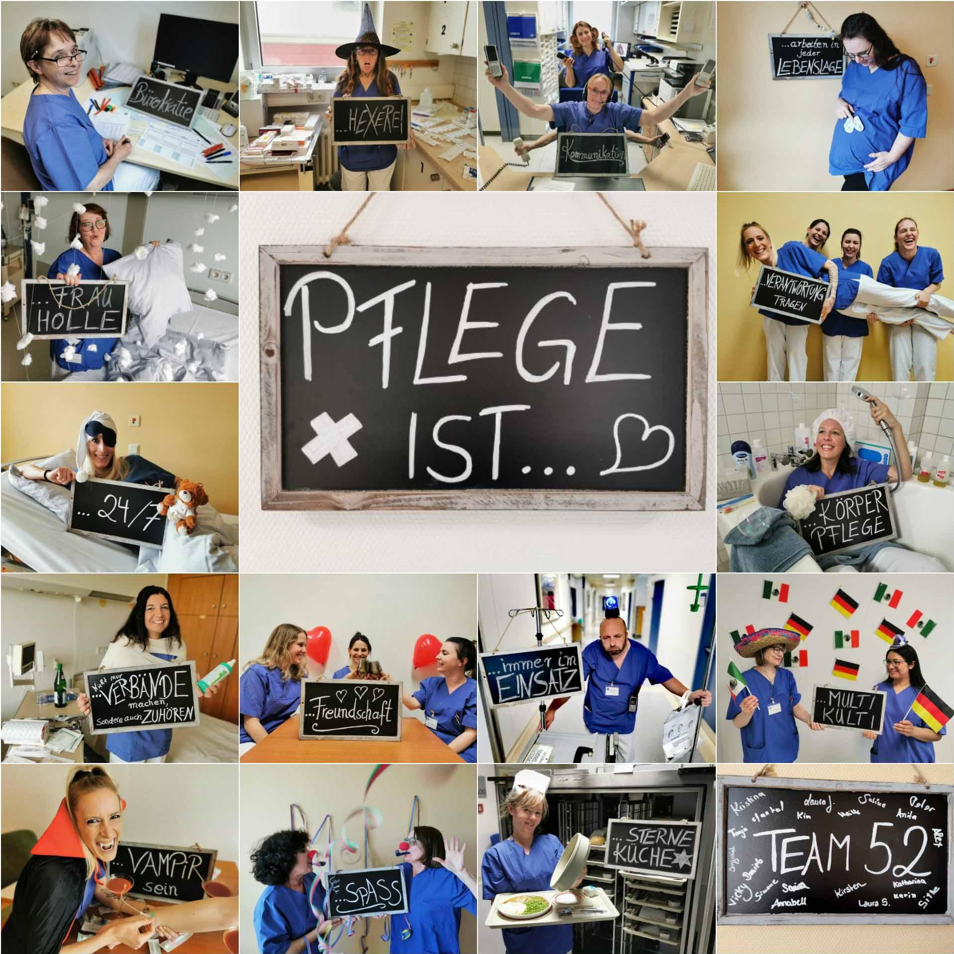 Pflege-Foto-Challenge im Klinikum Saarbrücken - Station 52