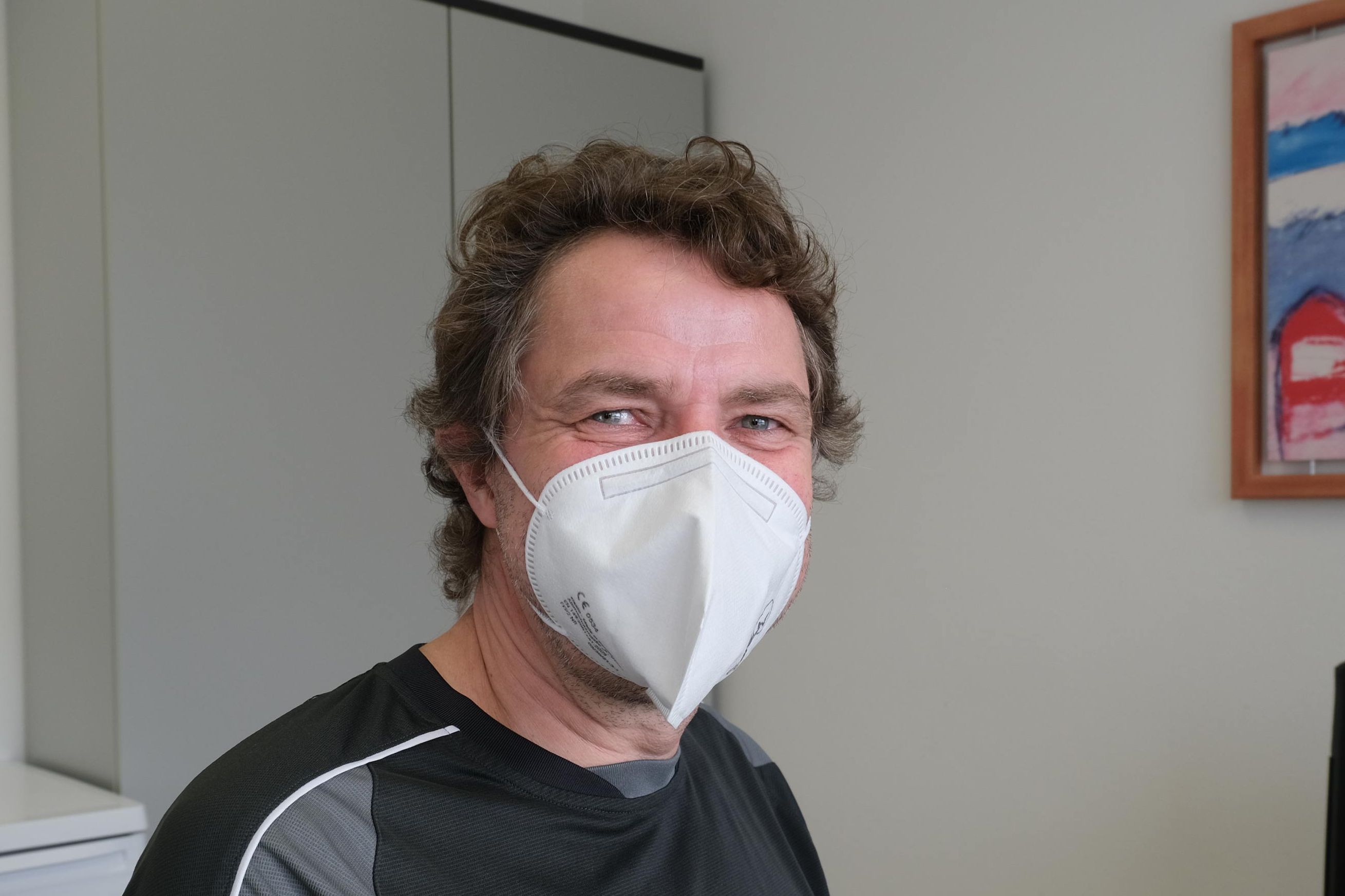 Portrait: Patient Raimund Herzog während einer ambulanten Untersuchung im Klinikum Saarbrücken 