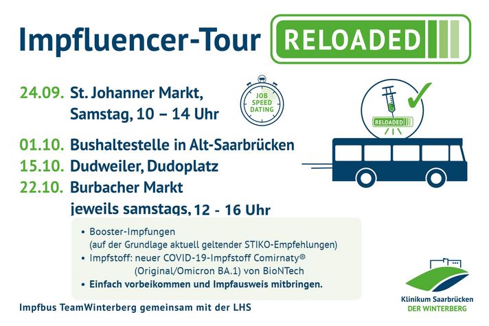 Überblick über die Termine der Impfluencer Tour vom Team Winterberg