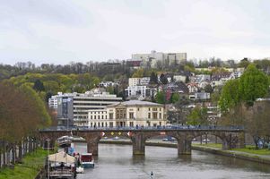 Klinikum Saarbrücken - DER WINTERBERG Blick aus der Stadt Saarbrücken auf den Winterberg