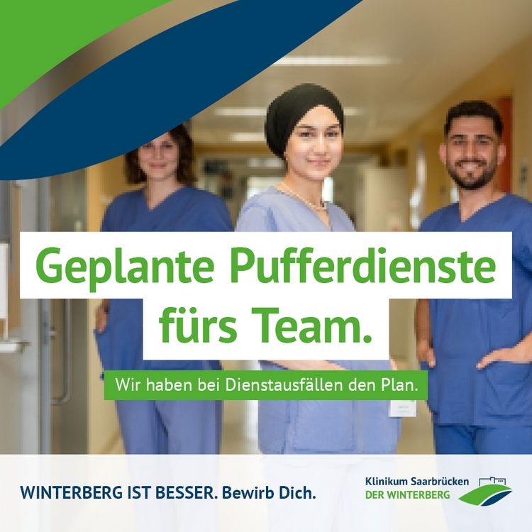 Text-Bild-Motiv: Winterberg ist besser: Geplante Pufferdienste fürs Team: Wir haben bei Dienstausfällen den Plan.