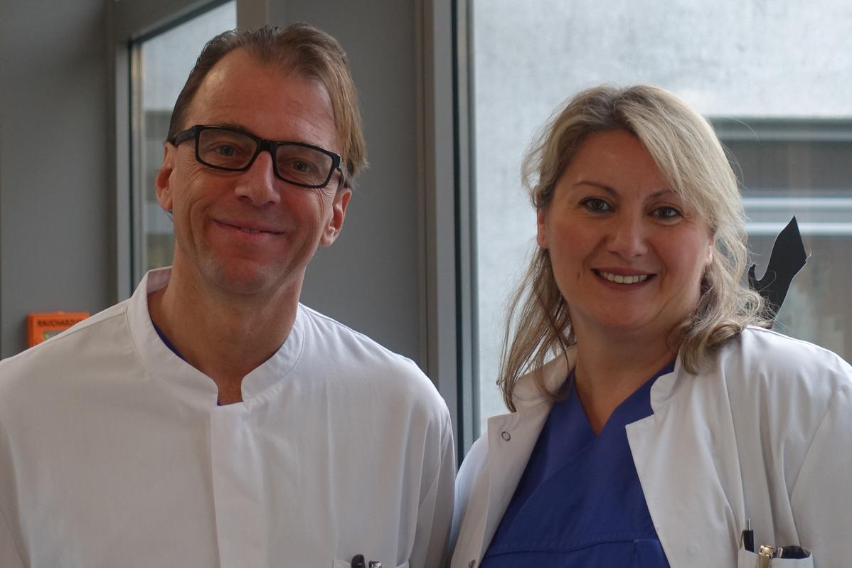 Die neuen Kinderchirurgen am Klinikum Saarbrücken: Alexander Worm und Emel Yaman.