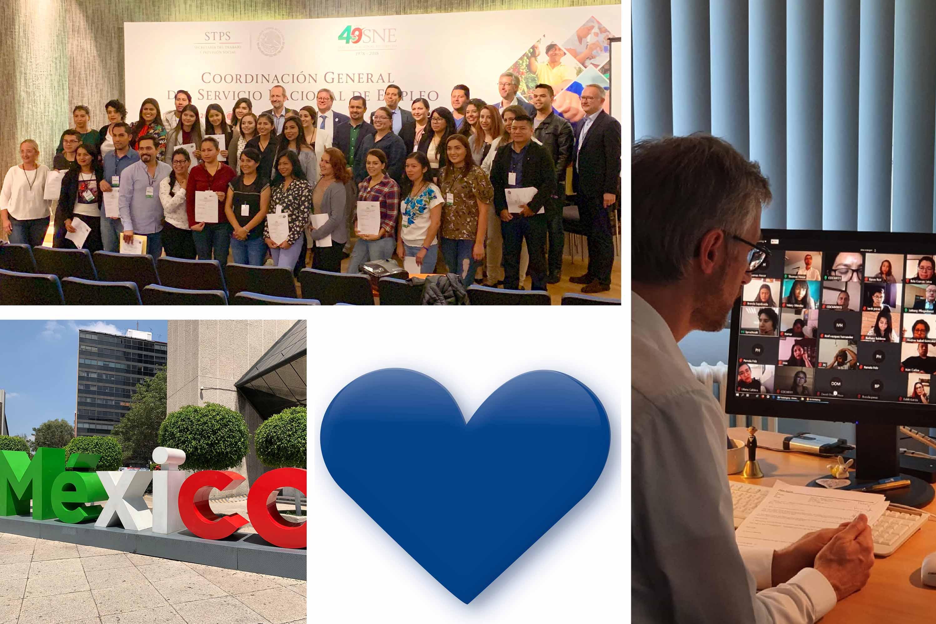 Collage: Der Weg von Mexiko zum Klinikum Saarbrücken