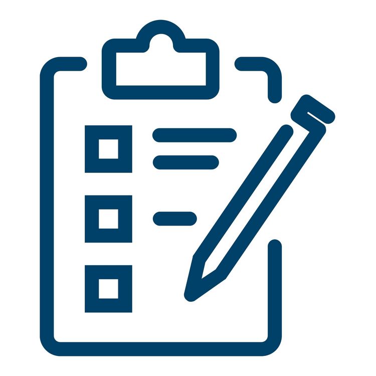 Icon: Formular mit Stift