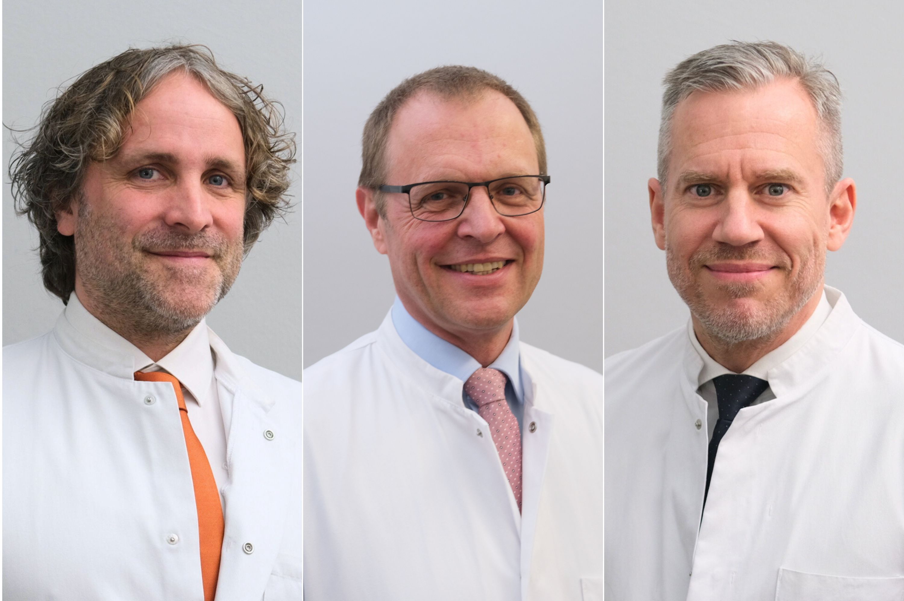 Chefärzte: Felix Stöckle, Dr. Klaus Radecke und Prof. Dr. Florian Custodis