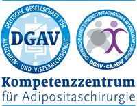 Logo mit Schriftzug: Kompetenzzentrum für Adipositaschirurgie DGAV