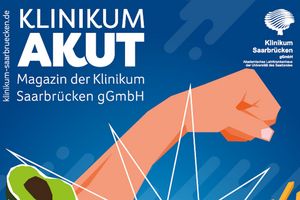 Ausschnitt des Titelcovers AKUTS, Magazin des Klinikums Saarbrücken