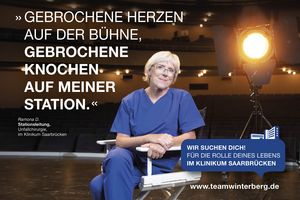 Pflegefachkraft im Klinikum Saarbrücken auf Theaterbühne: Die Rolle deines Lebens