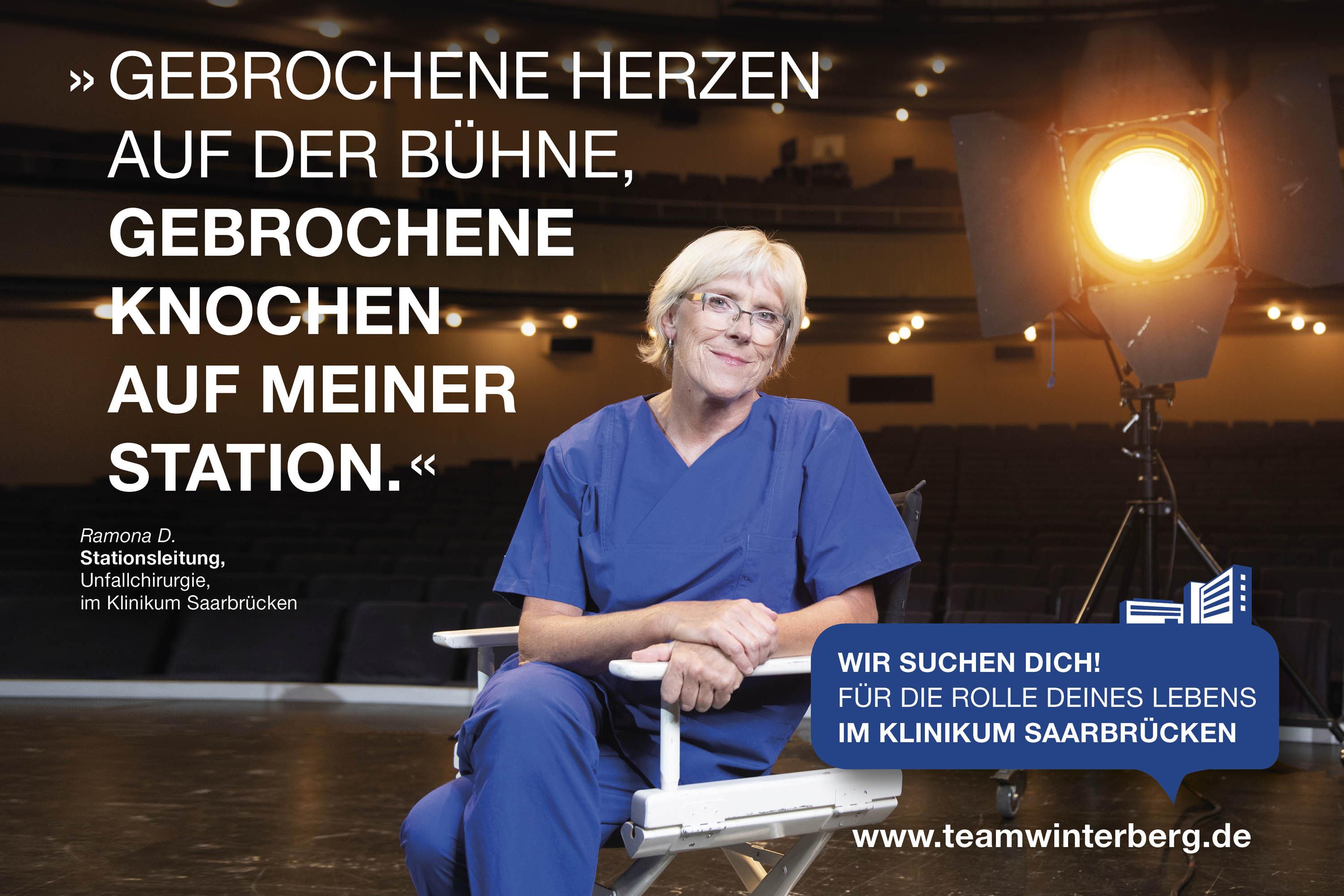 Pflegefachkraft im Klinikum Saarbrücken auf Theaterbühne: Die Rolle deines Lebens