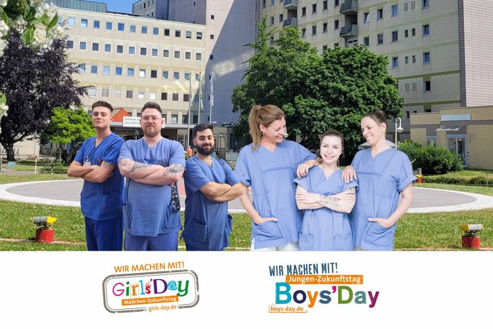 Grafik zum Girls'day und Boys'day 2024 im Klinikum Saarbrücken