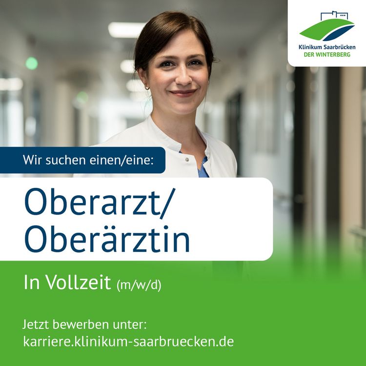 Eine Stellenanzeige: Wir suchen einen Oberarzt oder eine Oberärztin für die Klinik für Innere Medizin 2