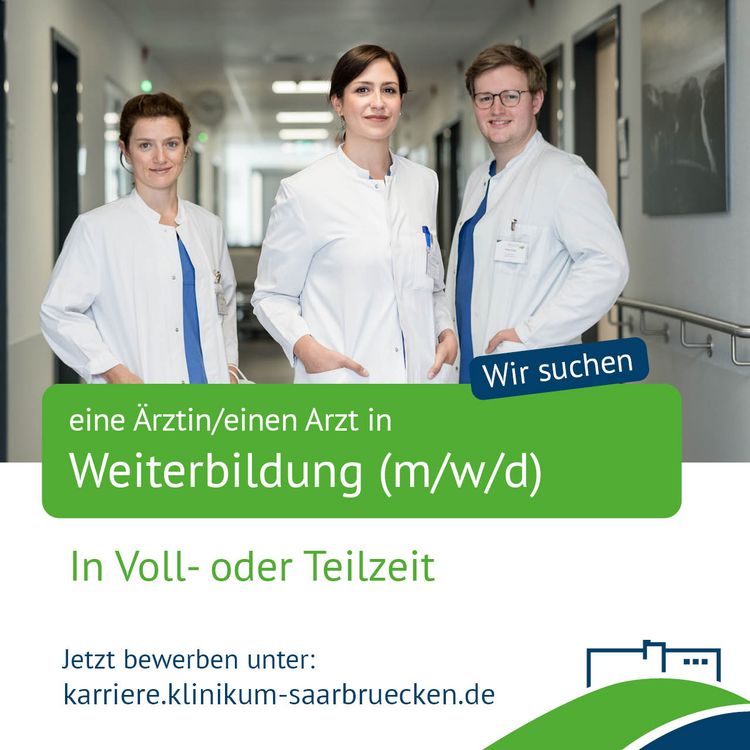 Eine Stellenanzeige: Wir suchen eine Ärztin oder einen Arzt in Weiterbildung
