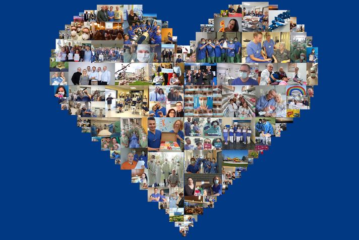 Darstellung einer Herzcollage