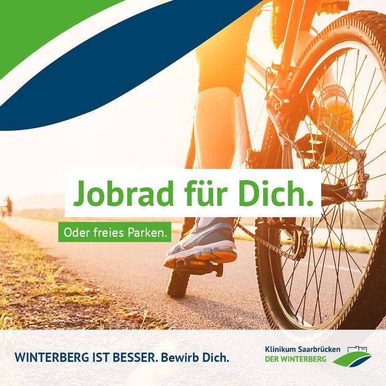 Text-Bild-Motiv: Winterberg ist besser: Jobrad für dich - oder freies Parken.