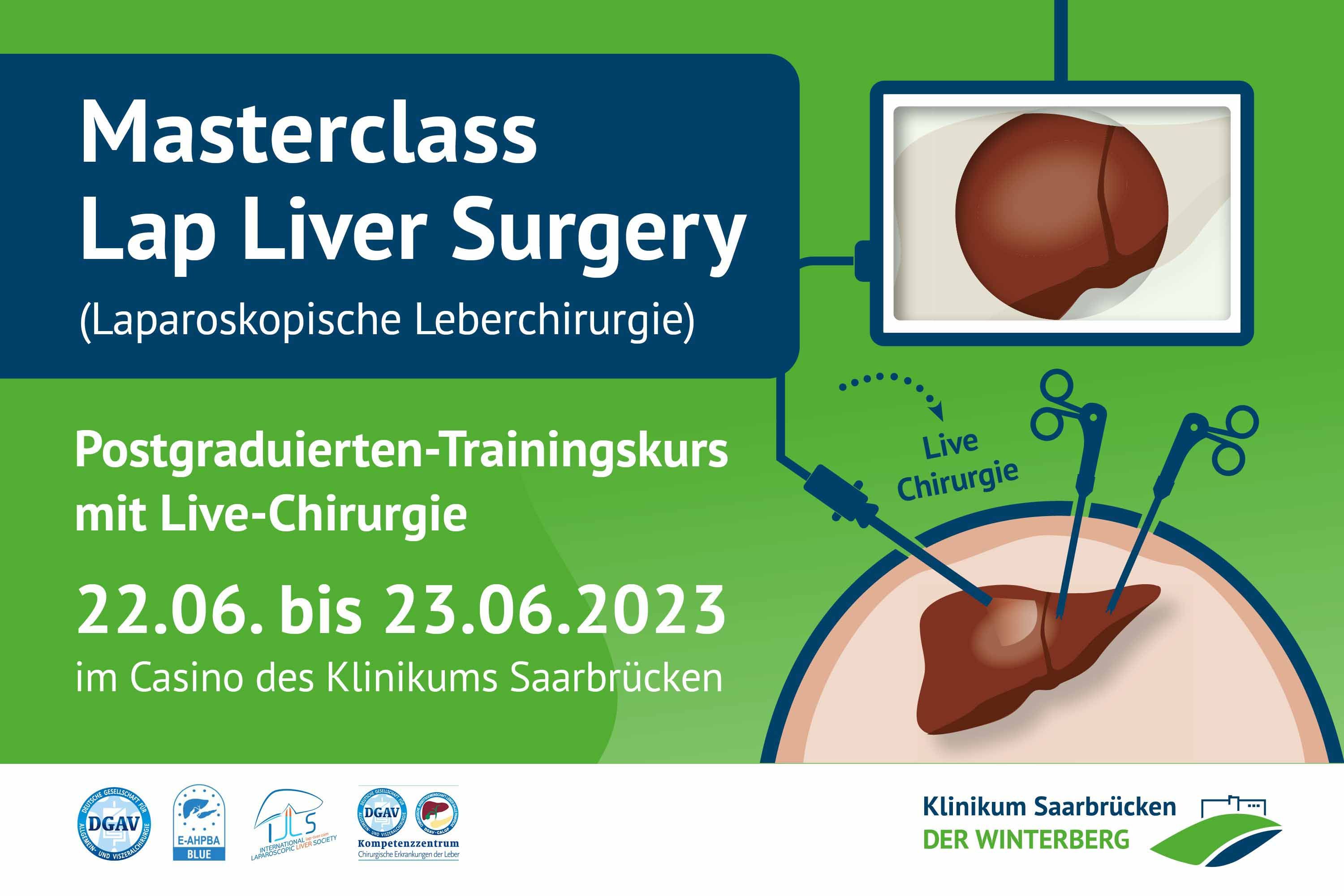 Die Masterclass "Lap Liver Surgery" findet am 22. und 23. Juni im Klinikum Saarbrücken statt. 