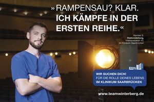 Pflegefachkraft im Klinikum Saarbrücken auf Theaterbühne: Die Rolle deines Lebens