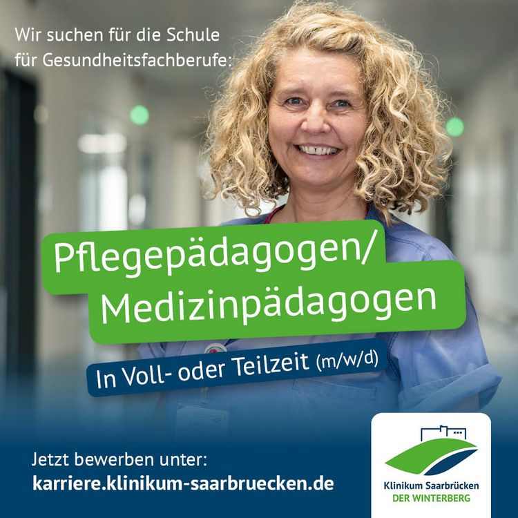Eine Stellenanzeige: Wir suchen Pflegepädagogen mit dem Schwerpunkt Generalistik und Pädiatrie