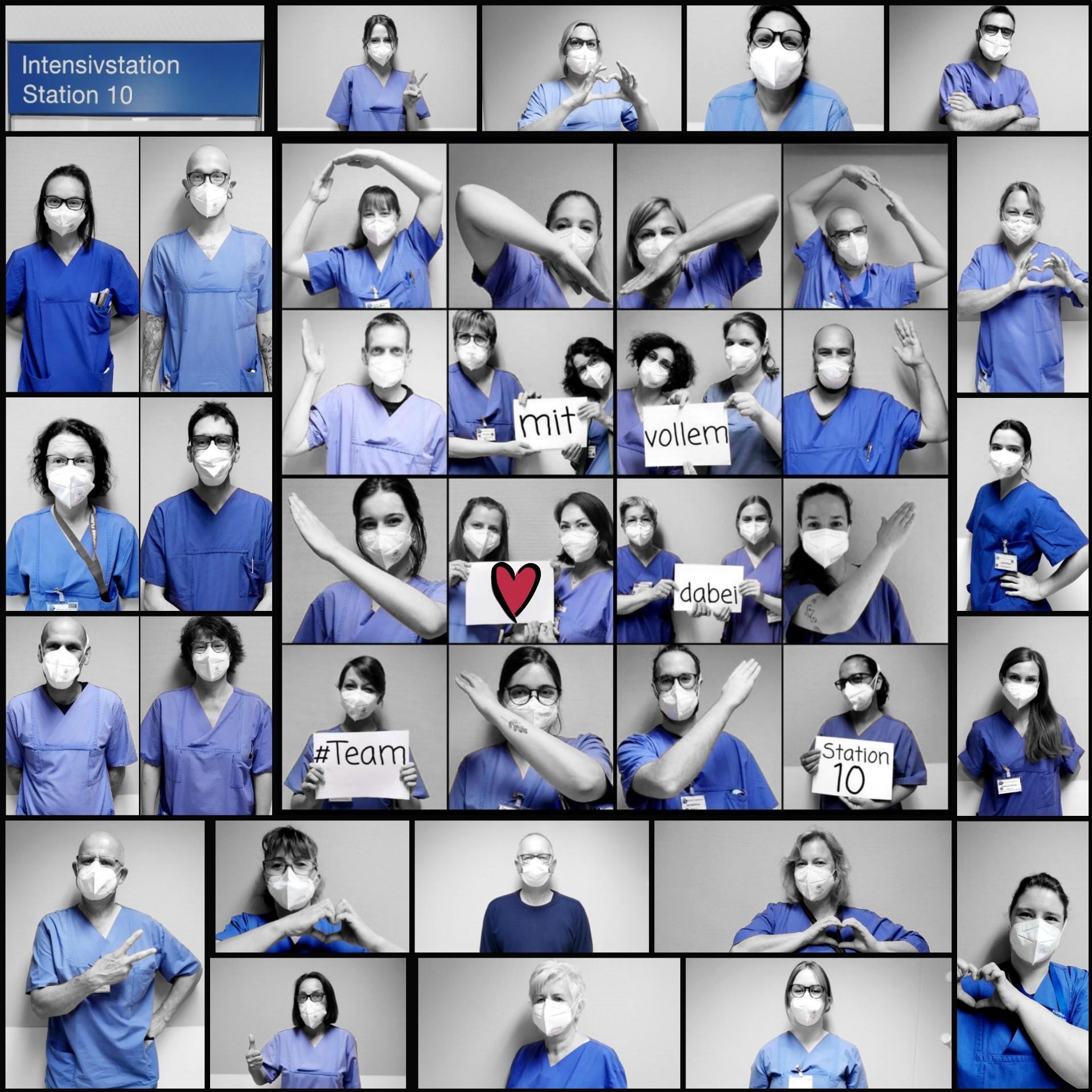 Pflege-Foto-Challenge im Klinikum Saarbrücken - Intensivstation