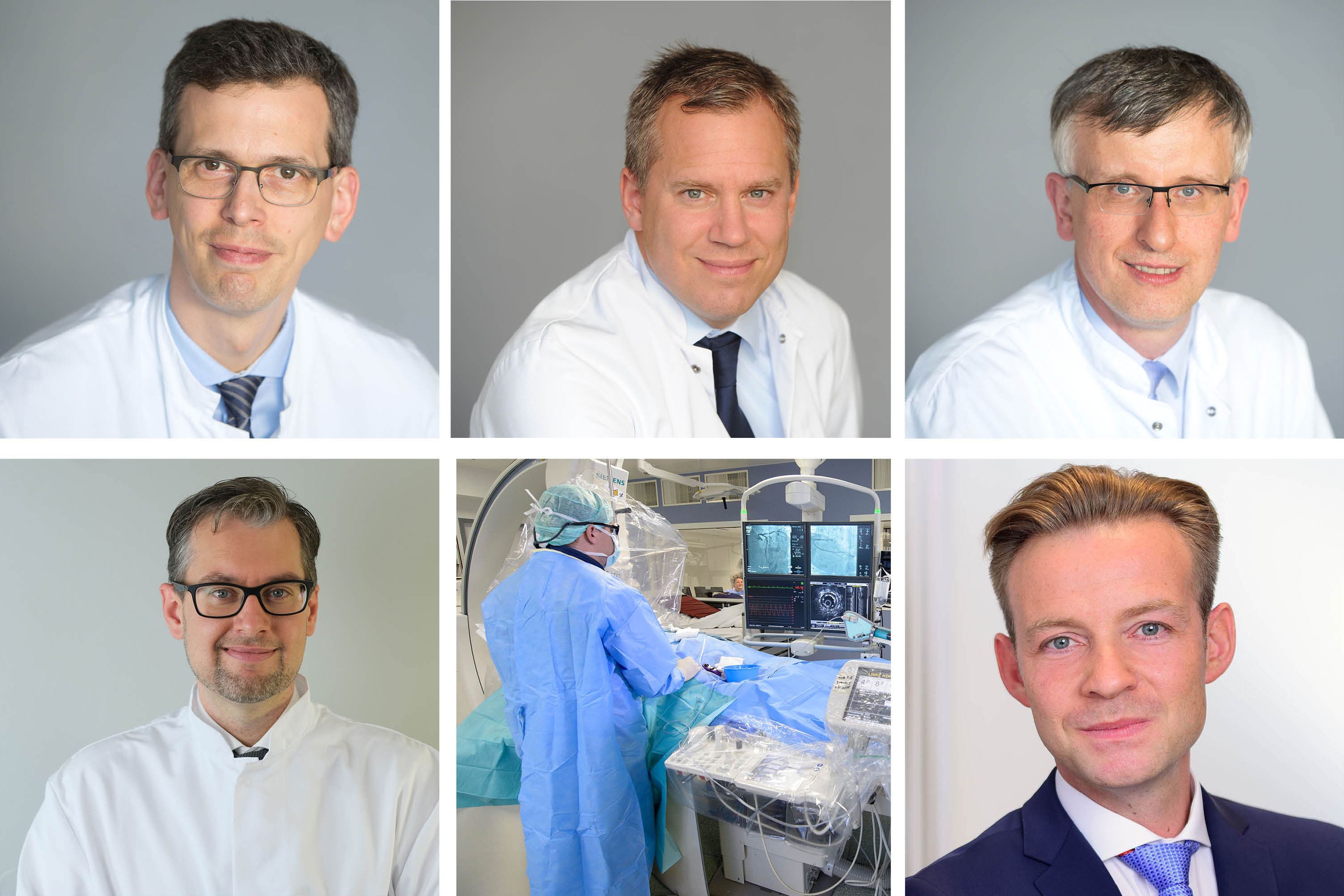 Collage der Experten des NVZ im Klinikum Saarbrücken 