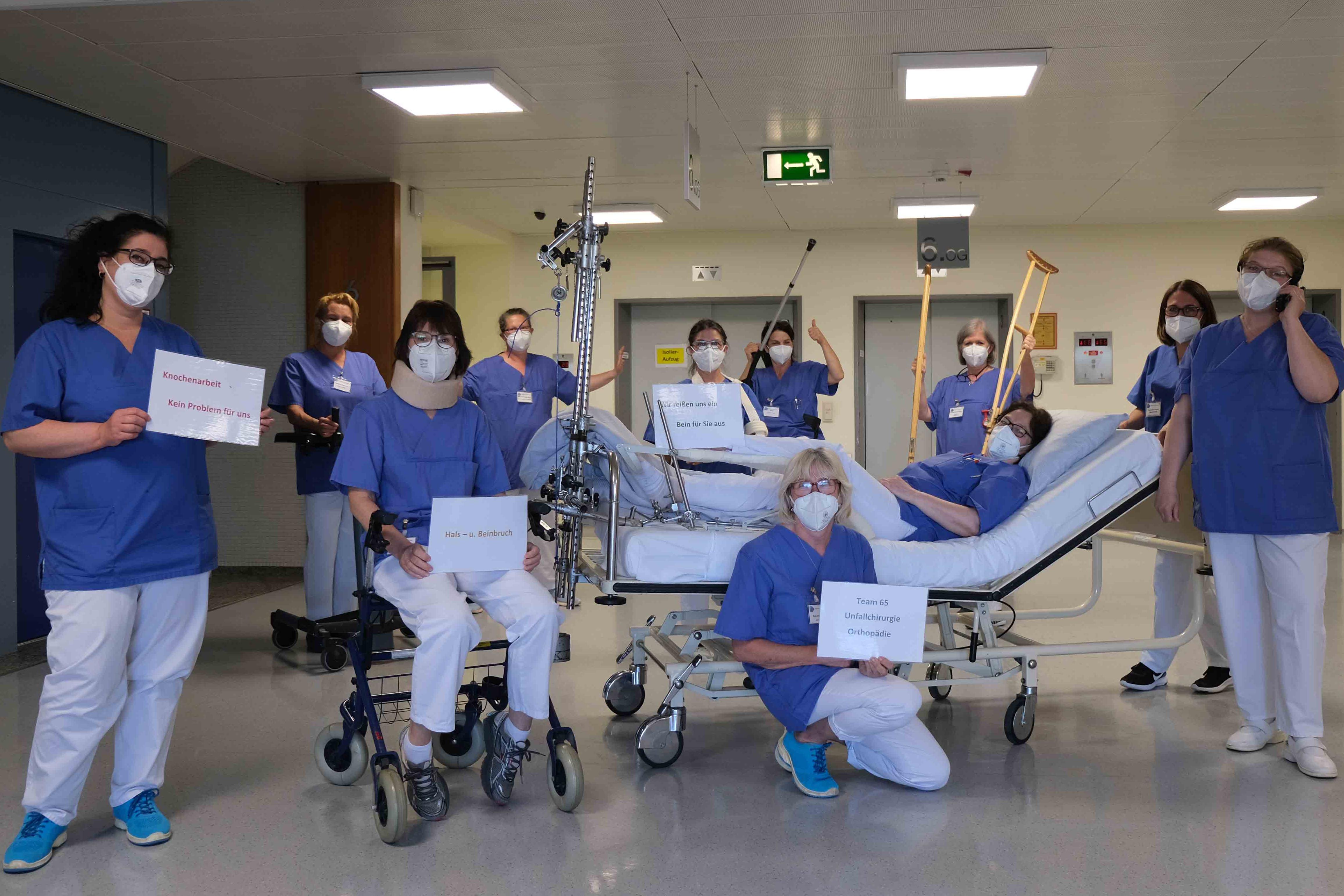 Pflege-Foto-Challenge im Klinikum Saarbrücken - Orthopädie und Unfallchirurgie