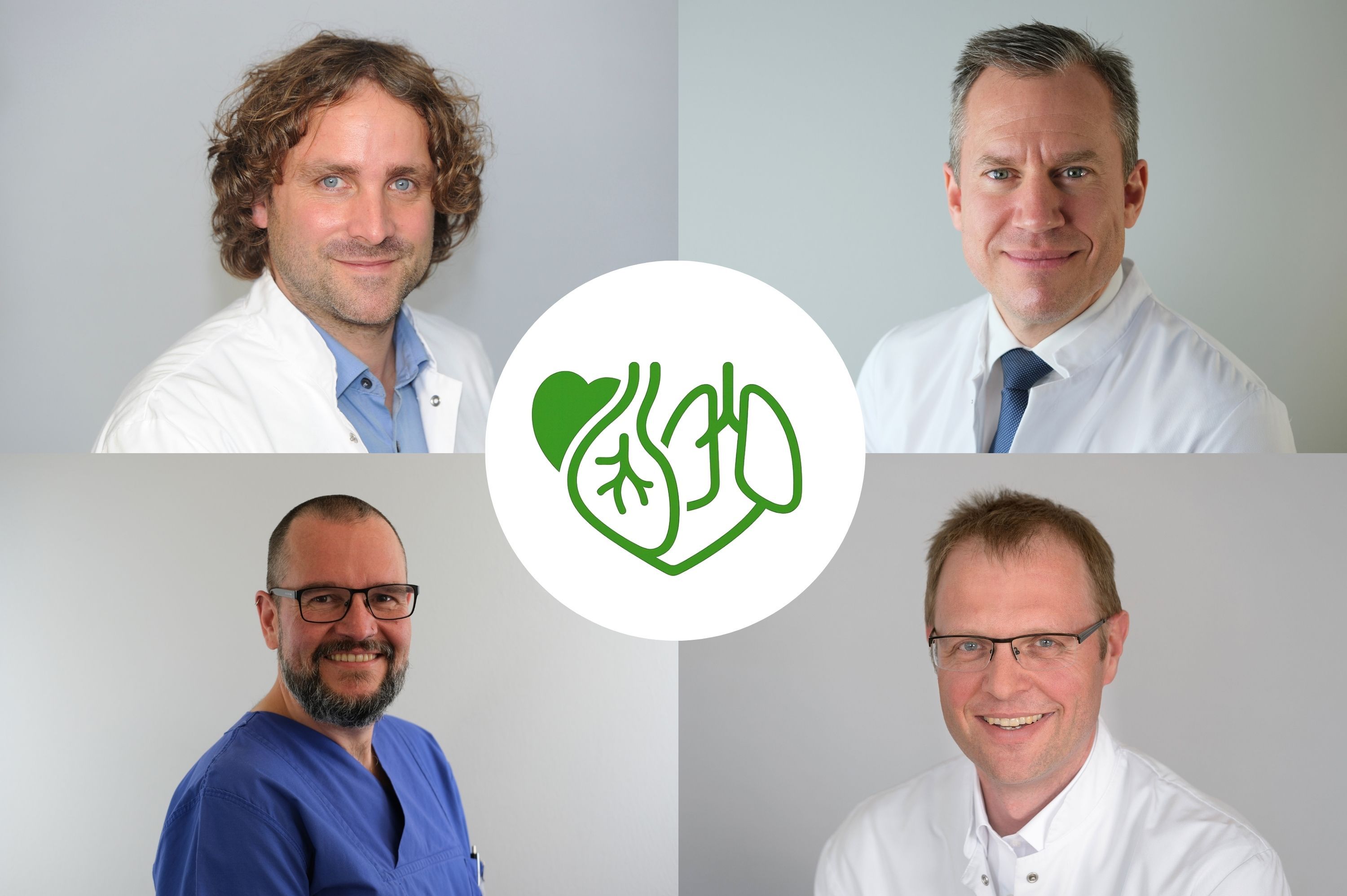 Das Foto zeigt die vier beteiligten Chefärzte. 