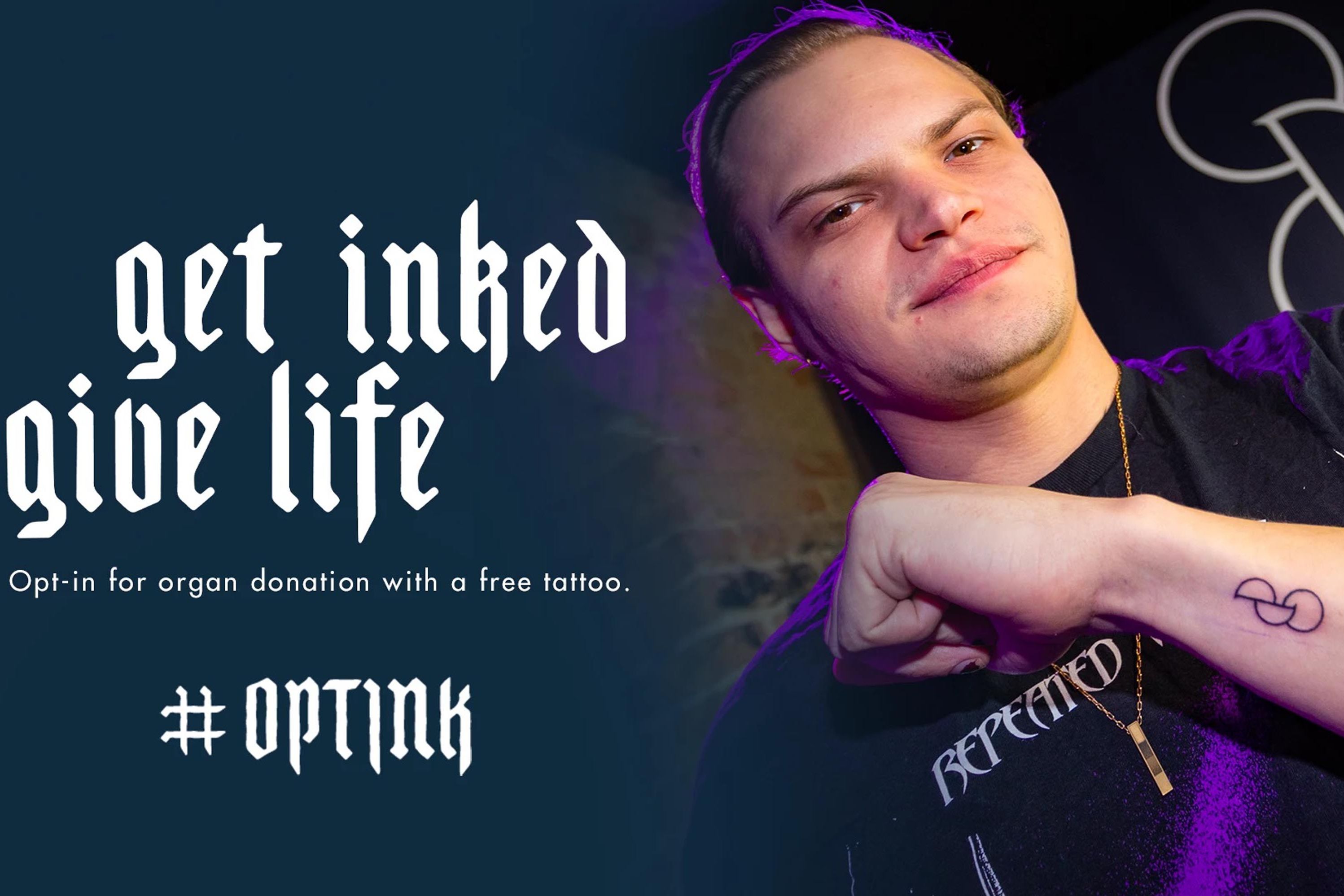 Mit einem speziellen Tattoo kann man signalisieren: "Ich bin Organspender". Allerdings ersetzt das Symbol nicht den Organspendeausweis. 