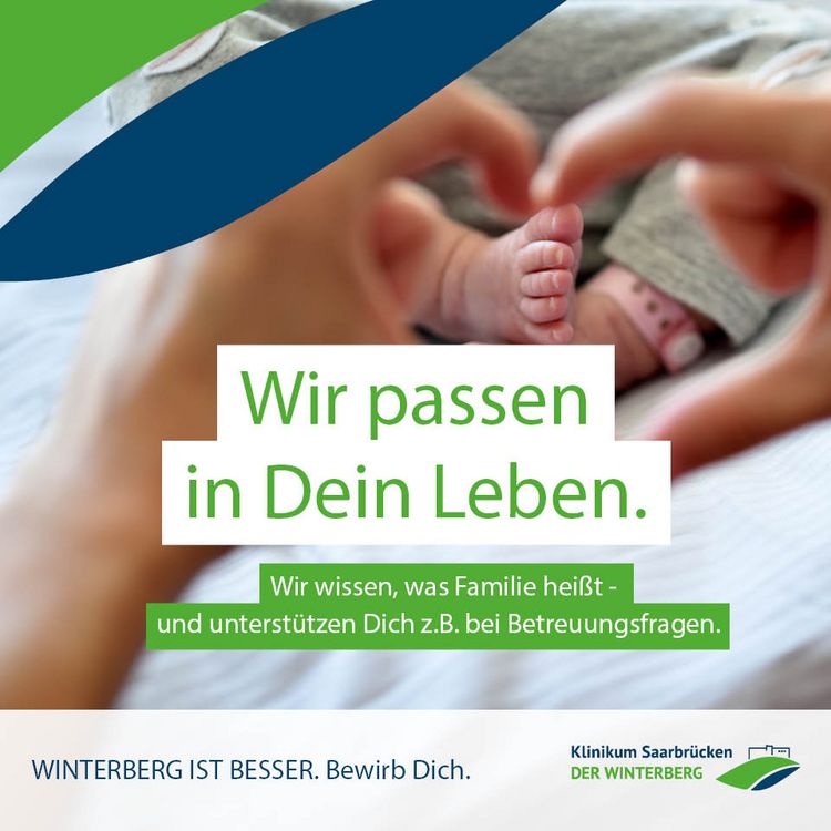 Text-Bild-Motiv: Winterberg ist besser: Wir passen in Dein Leben. Wir wissen, was Familie heißt - und unterstützen Dich z.B. bei Betreuungsfragen.