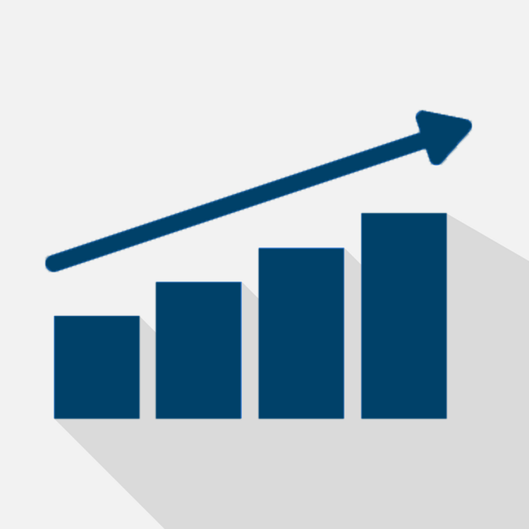 Icon steigende Grafik