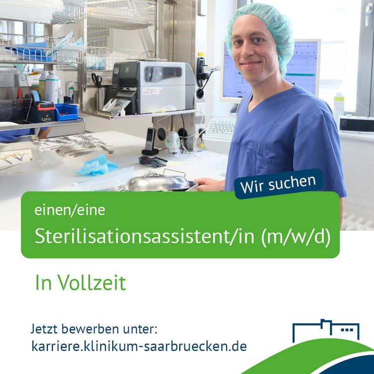 Eine Stellenanzeige: Wir suchen jemanden für unsere Zentralsterilisation