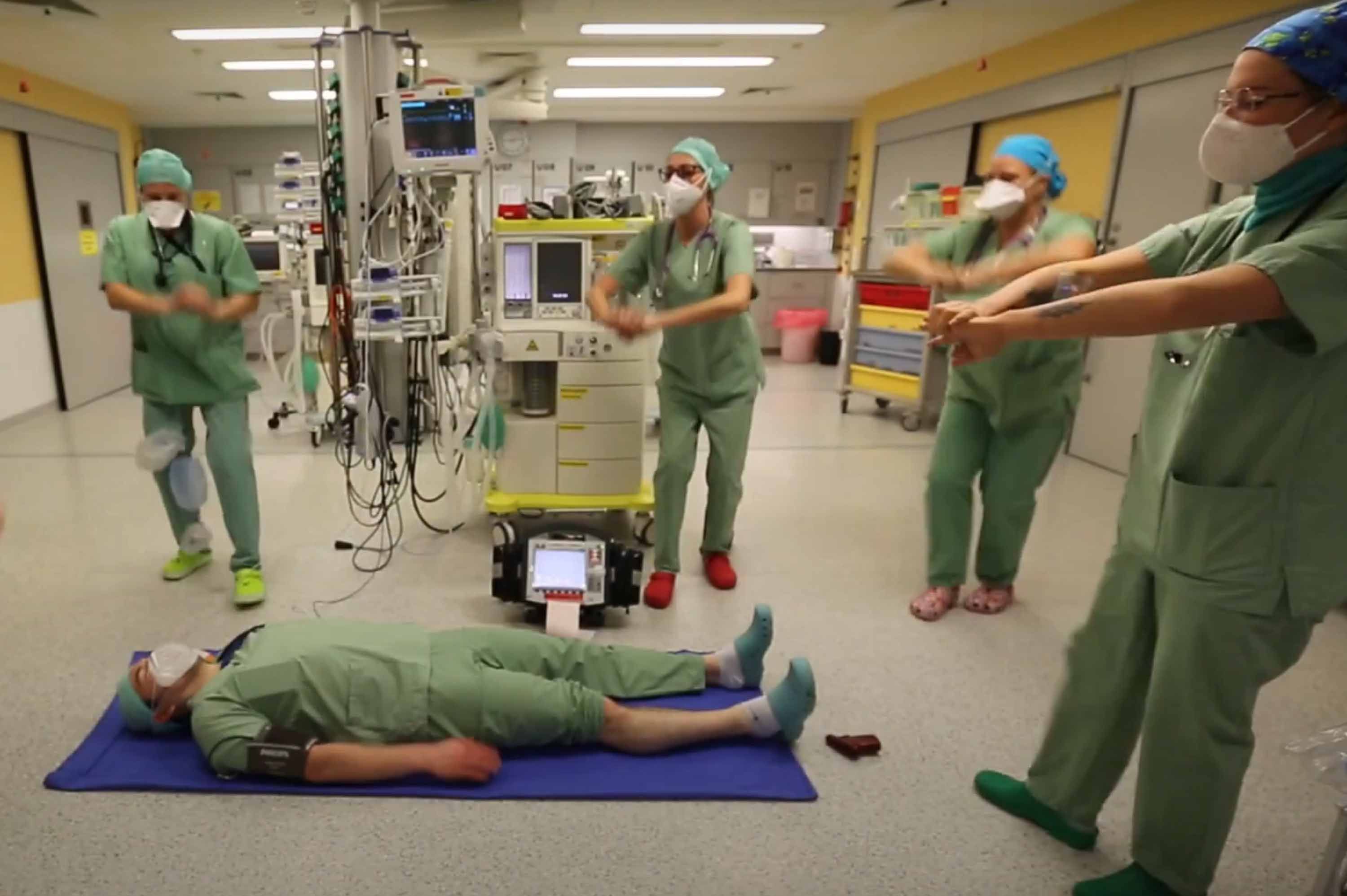 Einblick ins Video der Jerusalemachallenge im Klinikum Saarbrücken