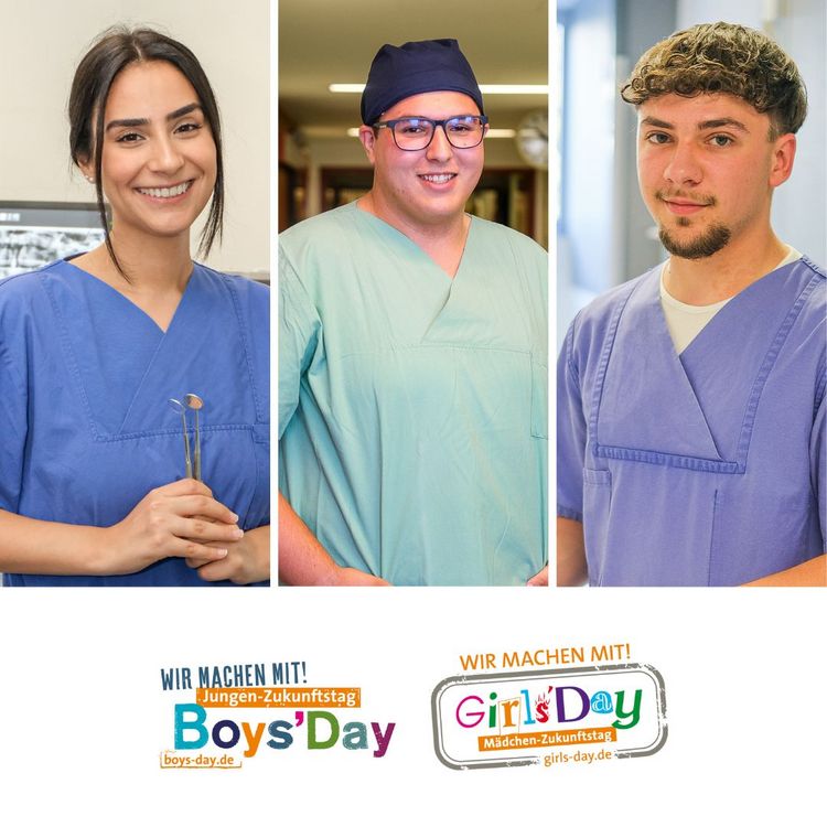 Grafik zur Veranstaltung "Boys' Day und Girls' Day" am 3. April 2025 im Klinikum Saarbrücken 