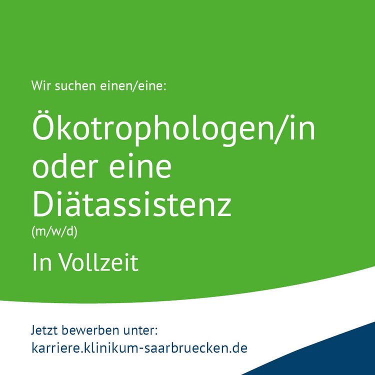 Eine Stellenanzeige: Wir suchen jemanden für die Ernährungsberatung