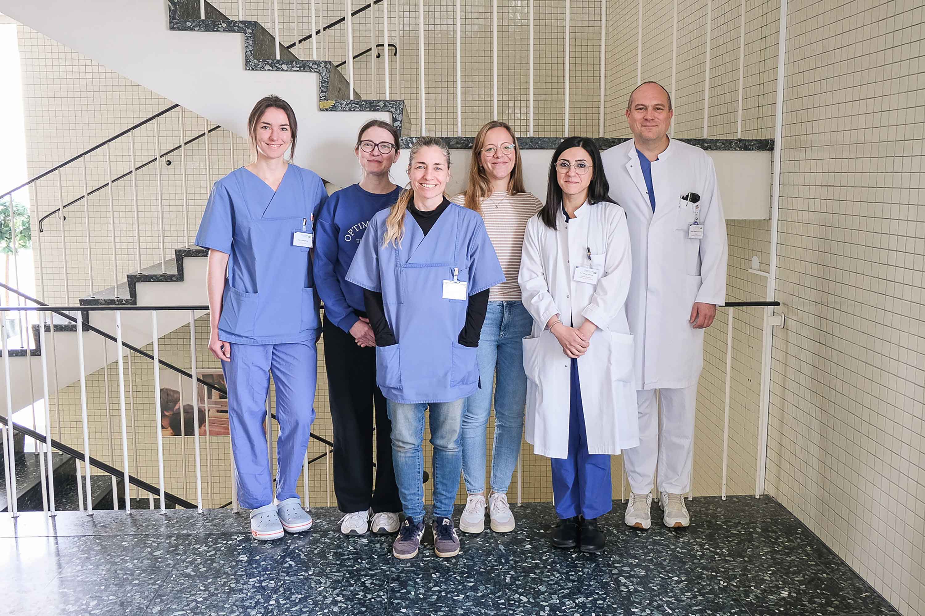 Gruppenfoto Kinderklinik Klinikum Saarbrücken Stillfortbildung