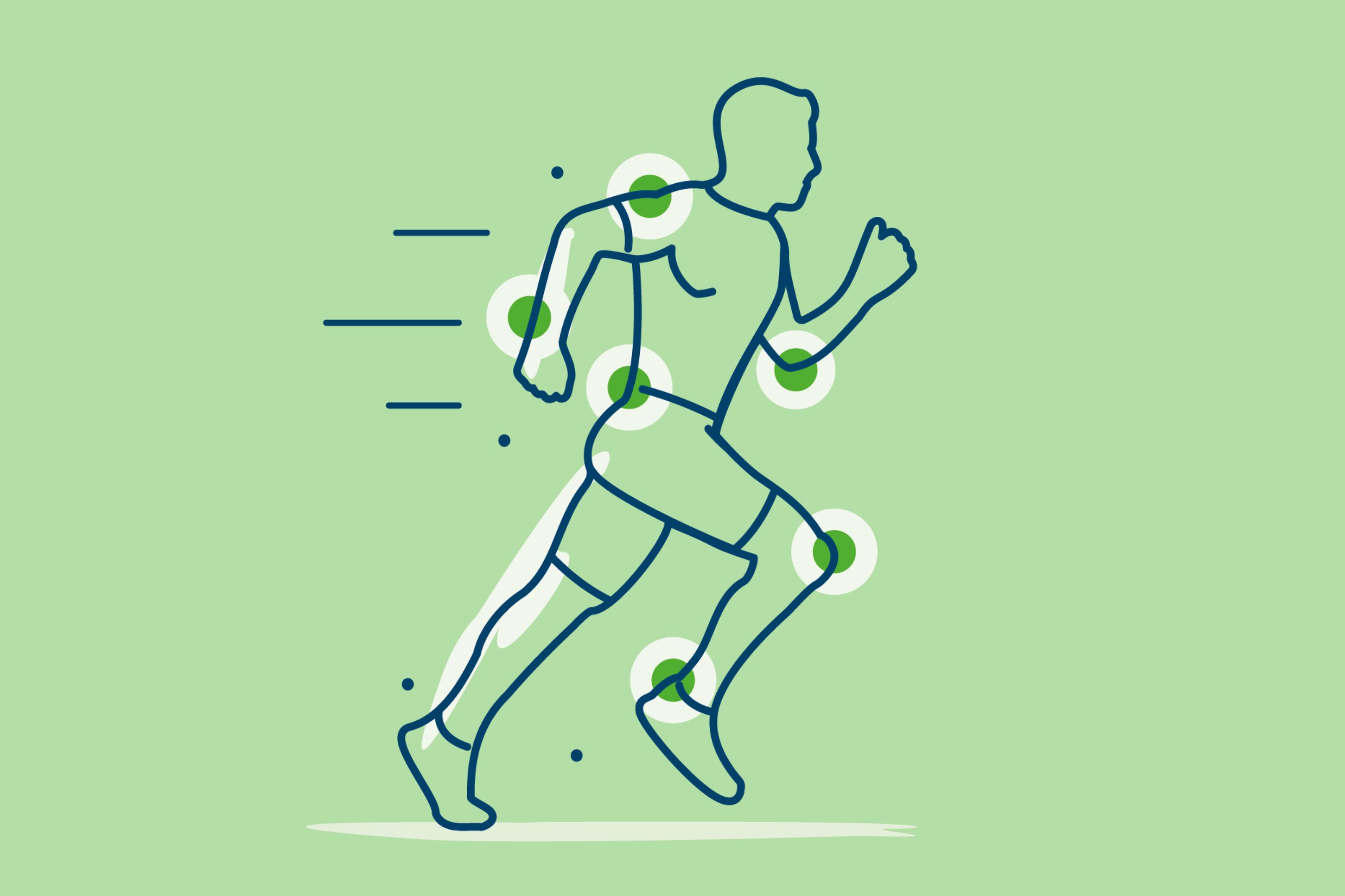 Silhouette eines Sportlers