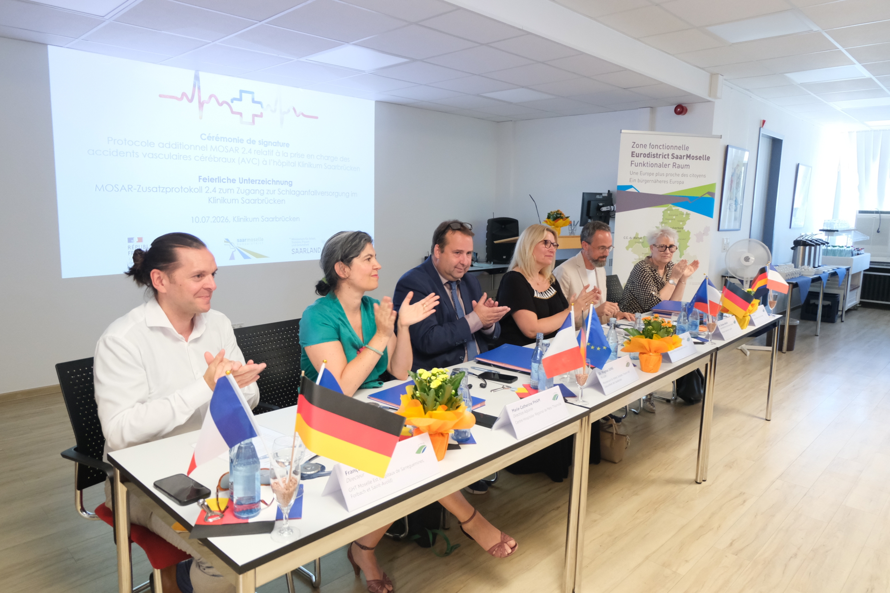 Unterzeichner beim vierten MOSAR-Zusatzabkommen
